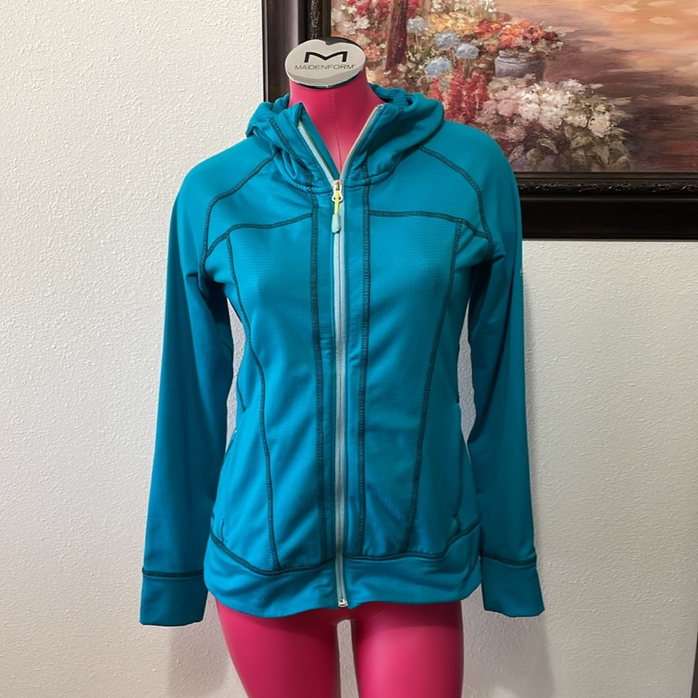 Eddie Bauer First Ascent Full Zip Hoodie Fleece Lined Sweatshirt Jacket Medium